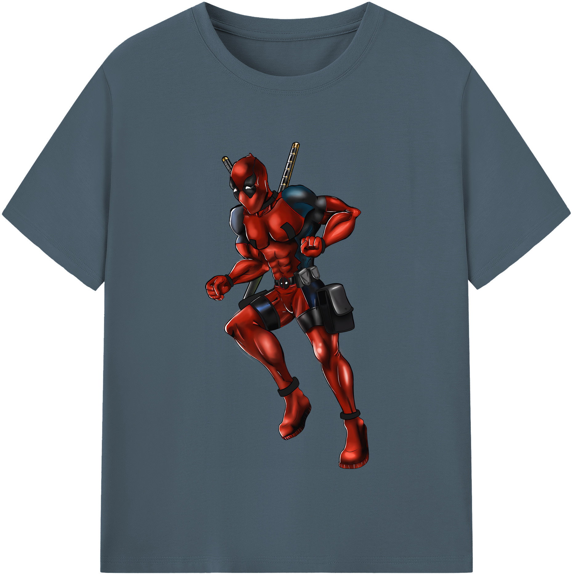 （画像用） Deadpool デッドプール 綿100％半袖Tシャツ（フロントプリント）